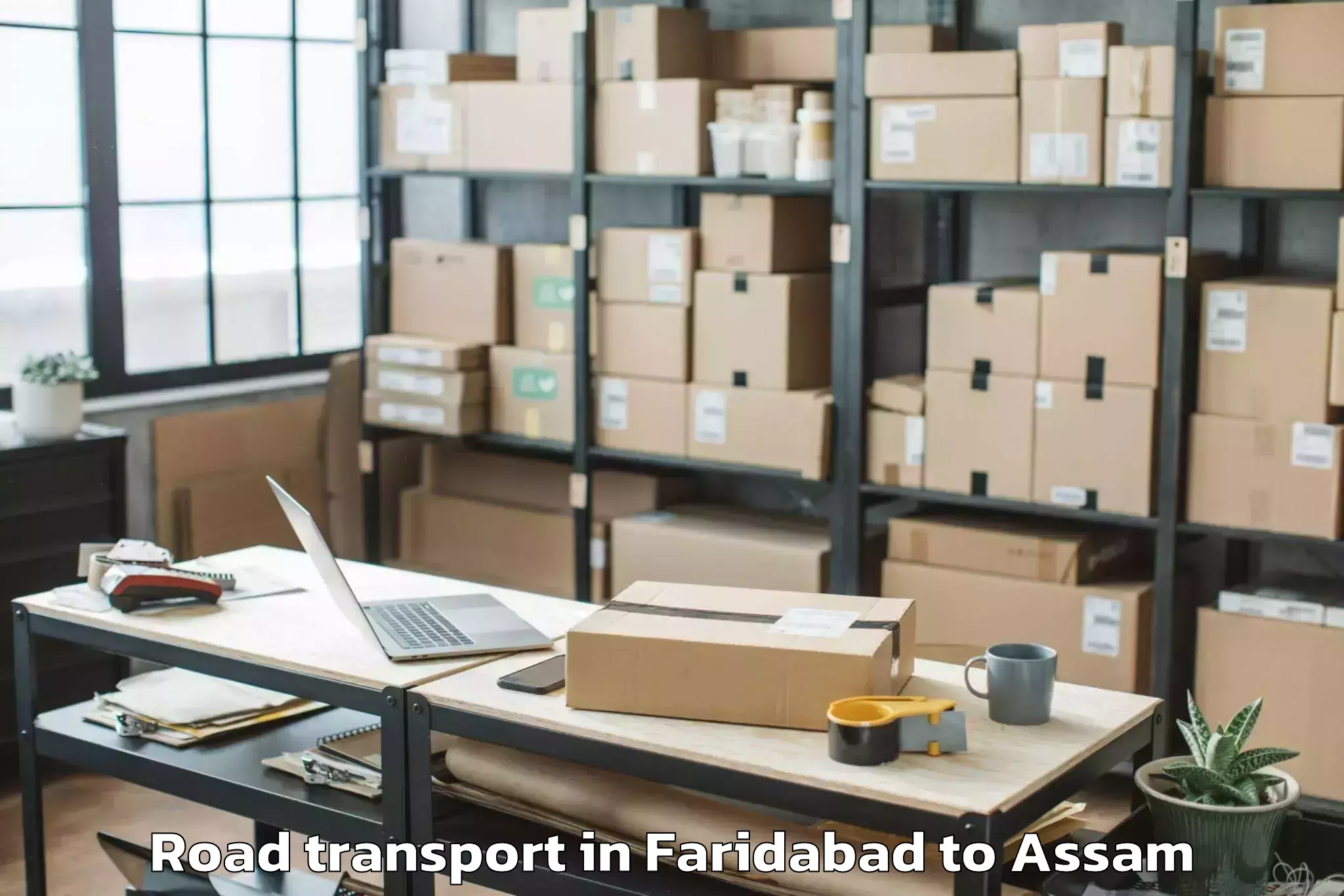 Book Your Faridabad to Agamoni Road Transport Today